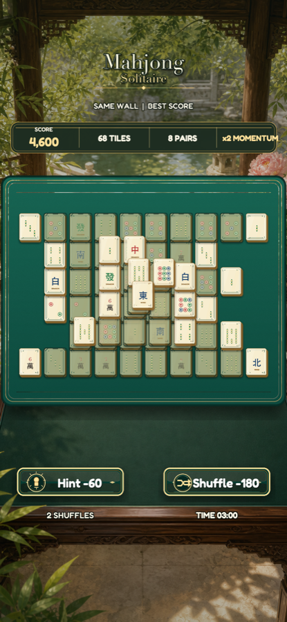 Mahjong Solitaire gameplay